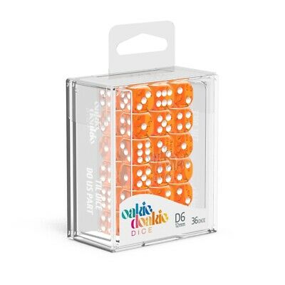 Oakie Doakie Dice Orange Translucent 36ct D6